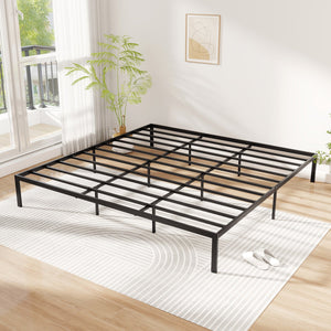 Full/Queen/King Size Metal Bed Frame Heavy Duty Support Slats Mattress Foundation-King Size view 6
