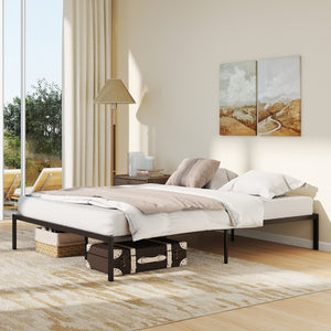 Full/Queen/King Size Metal Bed Frame Heavy Duty Support Slats Mattress Foundation-Queen Size view 2