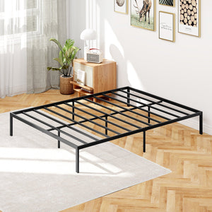 Full/Queen/King Size Metal Bed Frame Heavy Duty Support Slats Mattress Foundation-Queen Size view 7