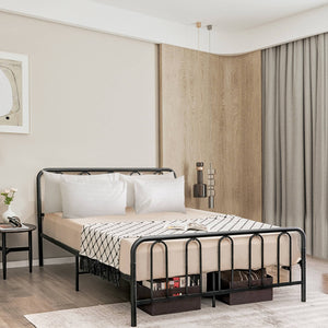Full/Queen Size Metal Bed Frame with Headboard and Footboard-Queen Size view 6