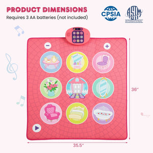 Fun Dance Mat for Kids Dance Pad Game Toy view 5