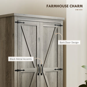 Farmhouse Kitchen Pantry Storage Cabinet, 64" Freestanding Kitchen Pantry Cabinet with Drawers – view 17
