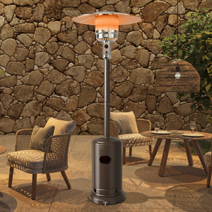 48000 BTU Stainless Steel Propane Patio Heater with Trip over Protection-Bronze view 6