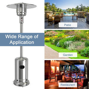 Garden Propane Standing LP Gas Steel Accessories Heater-Silver view 3