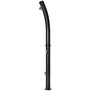 Solar Outdoor Shower, 5.3-Gallon Garden Shower with Adjustable Water Temperature up to 140°F, Black