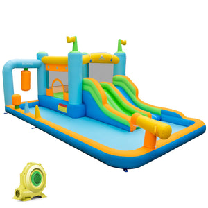 Giant Inflatable Water Slide for Backyard Kids Aged 3-10 Years with 735W Blower view 3