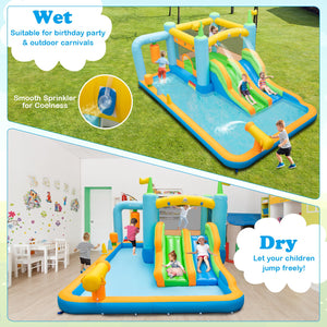 Giant Inflatable Water Slide for Kids Aged 3-10 Years (with 680W Blower) view 2