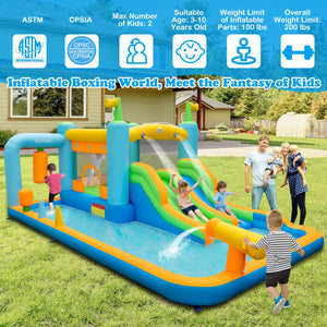 Giant Inflatable Water Slide for Kids Aged 3-10 Years (with 680W Blower) view 9