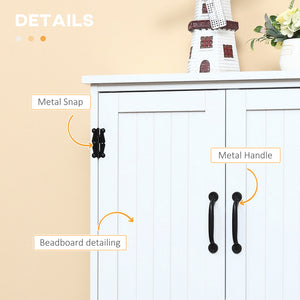 48" 4-Door Storage Cabinet Multi-Storey Large Space Pantry with Adjustable Shelves Black – view 34