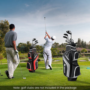 Golf Cart Bag with 14 Way Top Dividers-Gray view 2