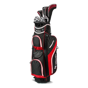 Golf Cart Bag with 14 Way Top Dividers-Red view 4