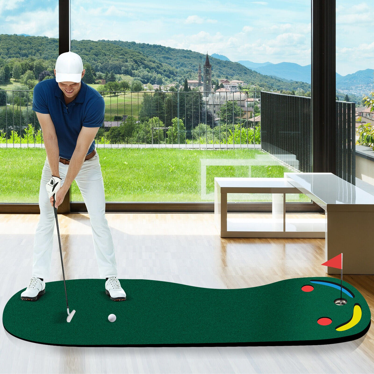 Golf Putting Green Set for Indoor Outdoor Use view 2