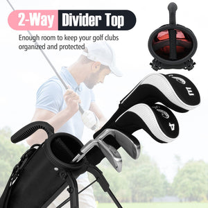 Golf Stand Bag Lightweight Golf Bag for The Driving Range-Pink view 5