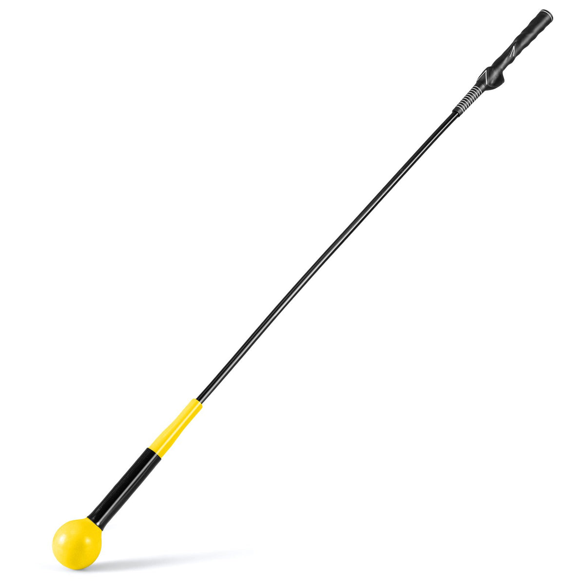 Golf Swing Trainer Aid 47inch/40inch/31.5inch Warm-up Practice Stick with Weighted Head for Grip-Yellow view 4