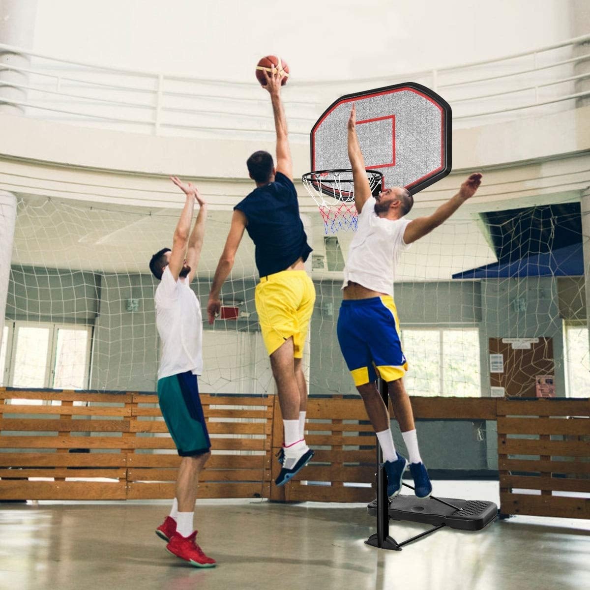 43 Inch Indoor Outdoor Height Adjustable Basketball Hoop view 2