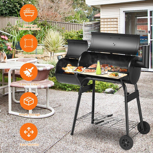 Outdoor BBQ Grill Barbecue Pit Patio Cooker view 3