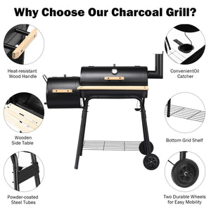 Outdoor BBQ Grill Barbecue Pit Patio Cooker view 5