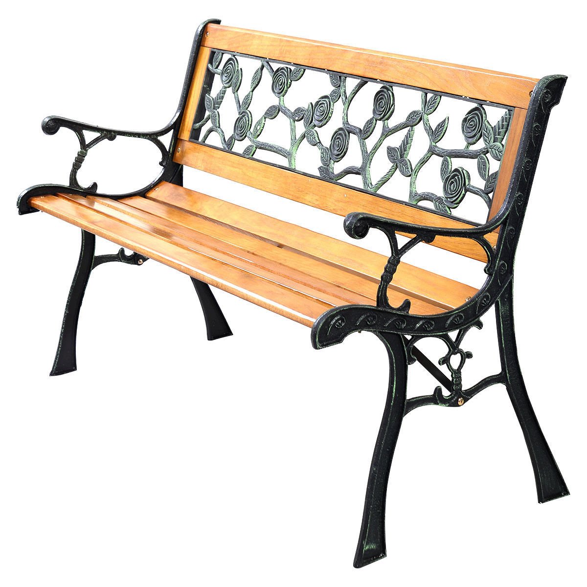 49 1/2 Inch Patio Park Garden Porch Chair Bench view 4