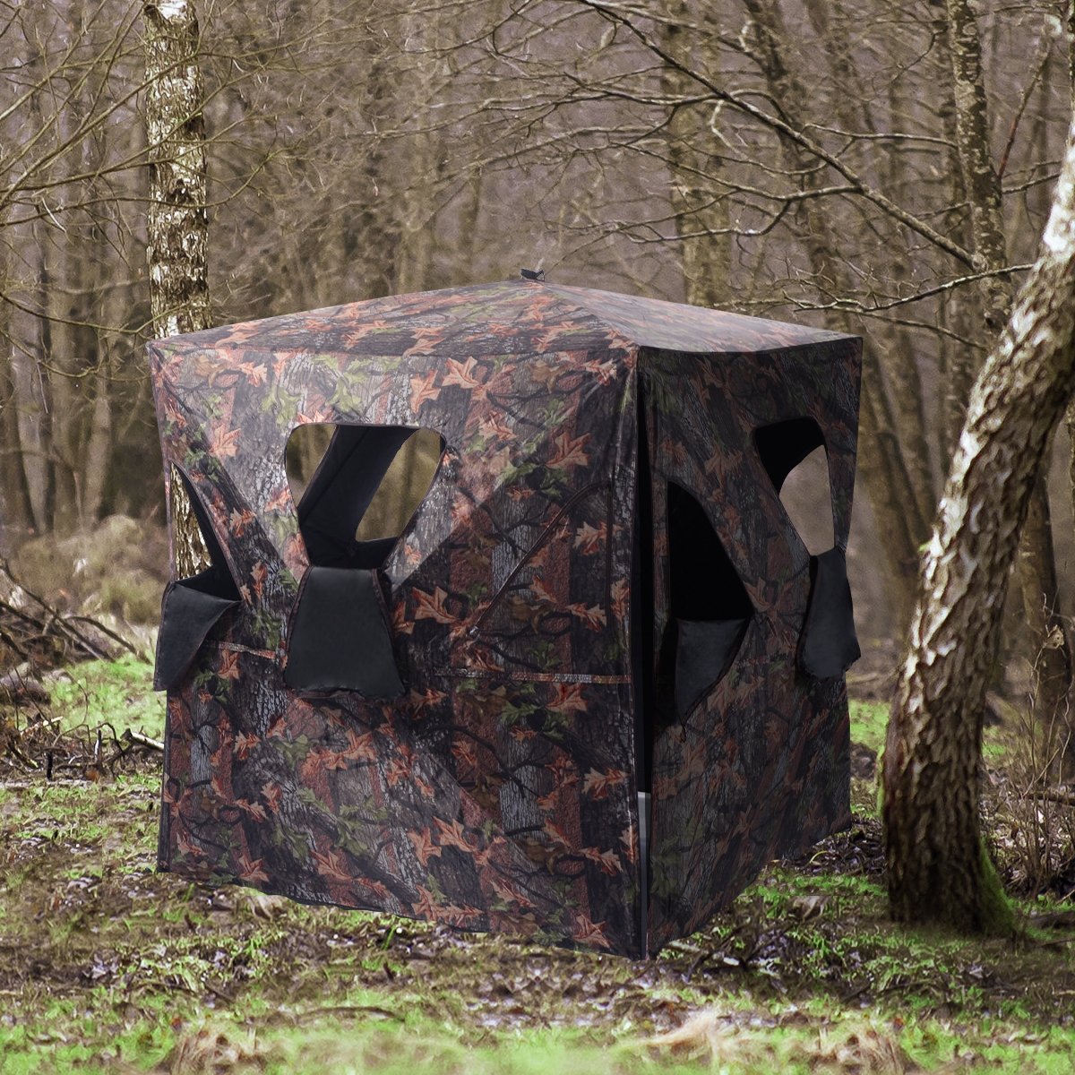 Ground Hunting Blind Portable Deer Pop Up Camo Hunter view 3