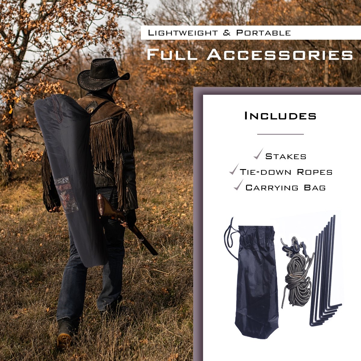 Ground Hunting Blind Portable Deer Pop Up Camo Hunter view 6