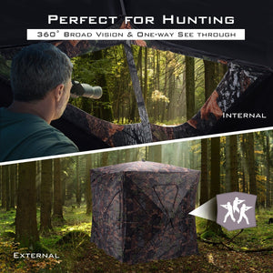Ground Hunting Blind Portable Deer Pop Up Camo Hunter view 7