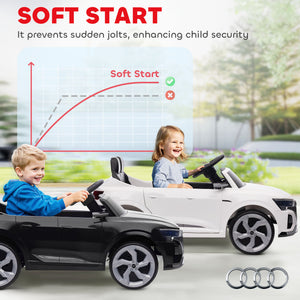 Qaba 12V Battery Powered Kids Electric Car, Audi Q8 etron Sportback Licensed Ride on Car w/ Remote Control