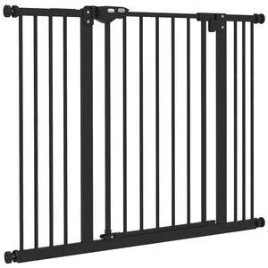 30 Inch Tall Pet Gate with Door Dog Gate and Barrier Indoor for Stairs Includes 7", 8", 12" Extensions Kit – view 4