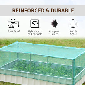 Raised Garden Bed, 5.7 x 3 x 2.3ft Steel Planter Box Outdoor with Cover, Gloves, Dark Grey – view 10