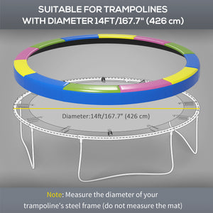 14FT Trampoline Spring Cover, Trampoline Pad Replacement, Waterproof and Tear-Resistant – view 7