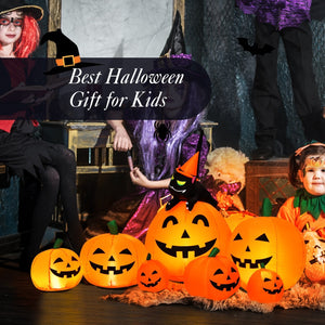 Halloween 7.5 Feet Inflatable Pumpkin Combo with Witch Black Cat view 8