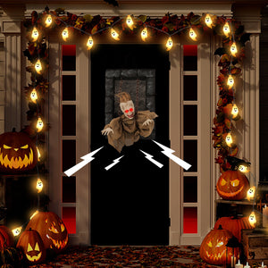 Halloween Hanging Animated Zombie Prisoner Decoration Sound-Activated view 2