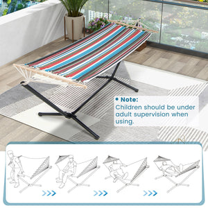 Hammock with Stand and Carrying Case-Multicolor view 7