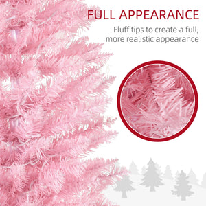 6' Pre Lit Artificial Pencil Christmas Trees, Xmas Tree with Realistic Branches and Warm White LED Lights – view 33