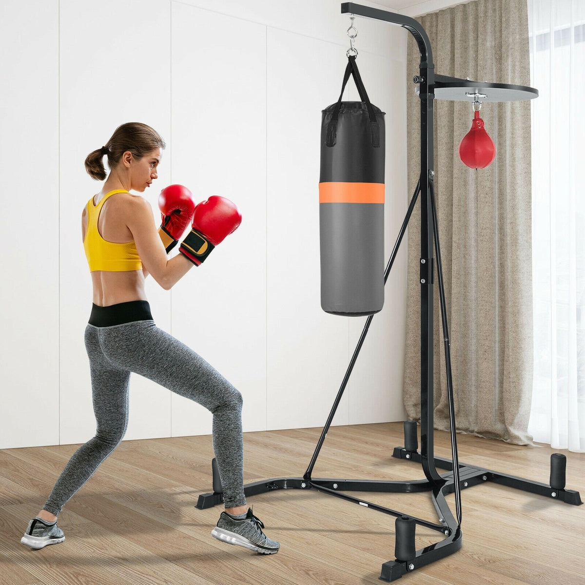 Heavy Duty Boxing Punching Stand With Heavy Bag view 3