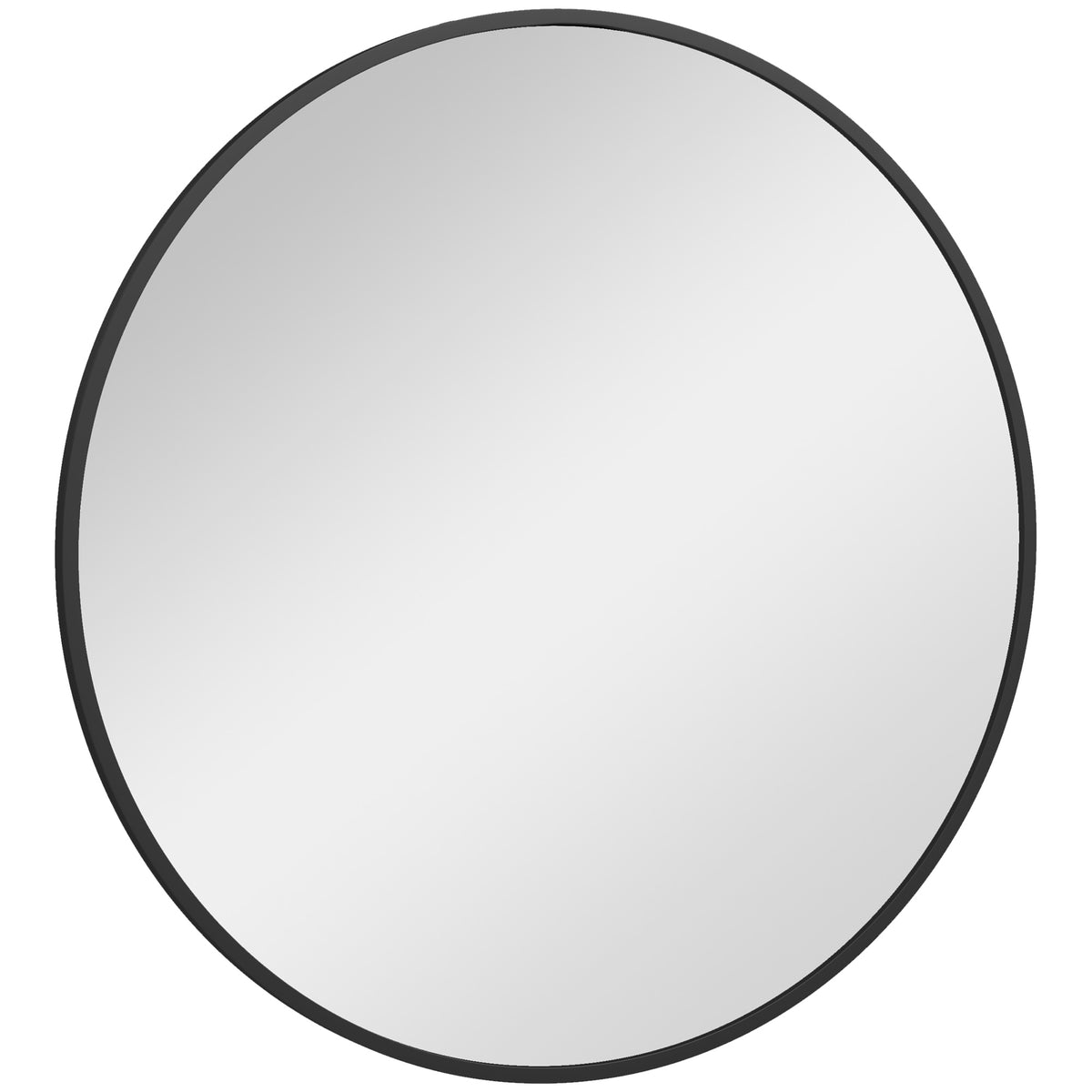 36" Round Mirror, Bathroom Wall Mirror with Metal Frame, Decorative Vanity Mirror for Living Room, Bedroom