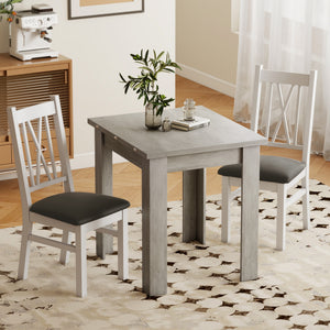 55" Extendable Dining Table for 4-6, Kitchen Table with Steel Slides and Felt Pads for Small Spaces, Black – view 14