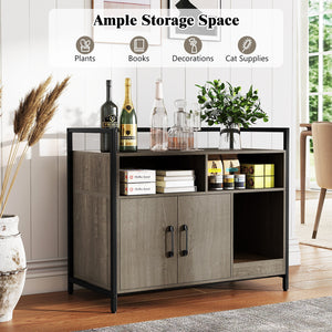 Hidden Cat Washroom with Double Doors and Scratch Cardboard-Oak view 7