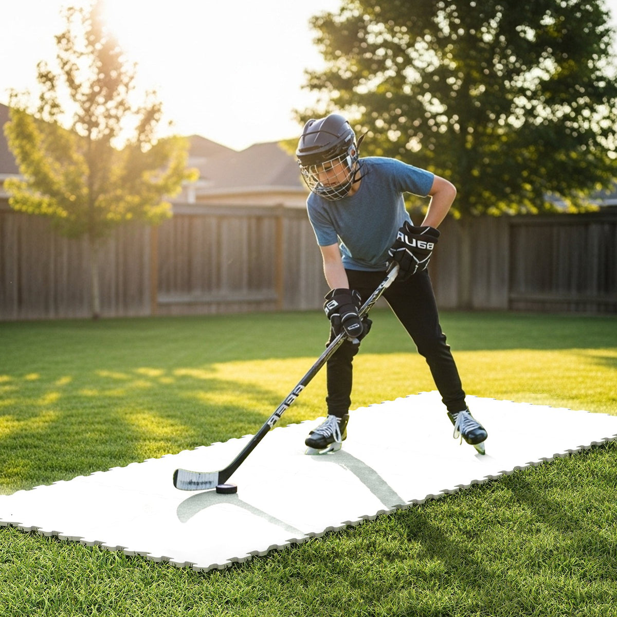 Hockey Flooring Tiles for Training Dryland Synthetic Ice Tiles Hockey Shooting Equipment view 3