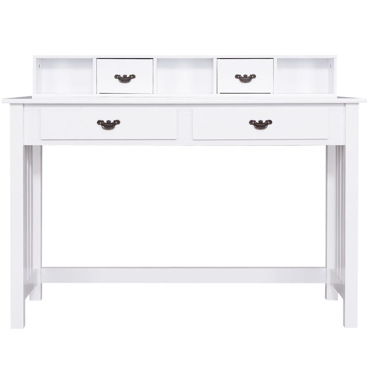 Home Office Writing Mission Computer Desk with 4-Drawer