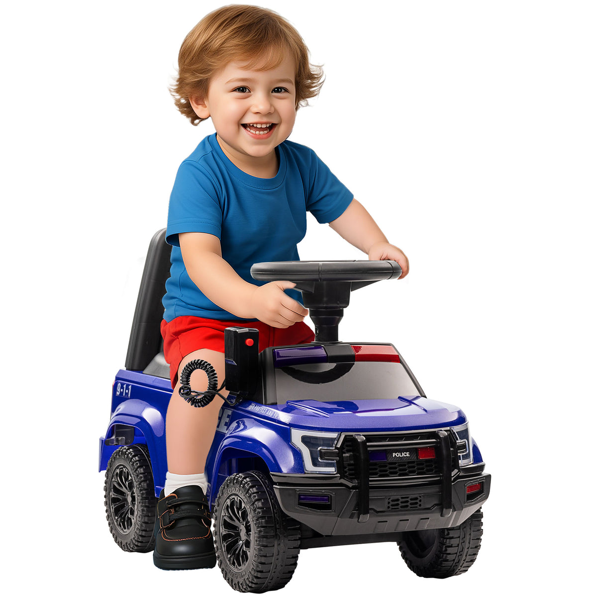 Aosom Kids Ride On Sliding Car with Hidden Under Seat Storage, Foot-to-Floor Design