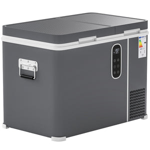 12 Volt Car Refrigerator, Dual Zone 48 QT Car Fridge with App Control, 12/24V DC and 100-240V AC,