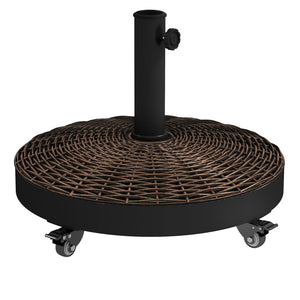 20.5" Round Parasol Base Resin Patio Umbrella Base Garden Parasol Holder Outdoor Offset Weight Stand – view 8
