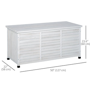 75 Gallon Wooden Storage Box patio Deck Box Bench, Garden Backyard Outdoor Storage Container with Aerating – view 9