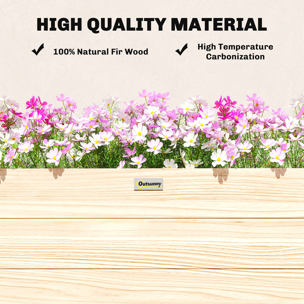 3.3 x 1.2 x 1.2 ft Garden Raised Bed Planter Grow Containers for Outdoor Patio Plant Flower Vegetable Pot – view 11