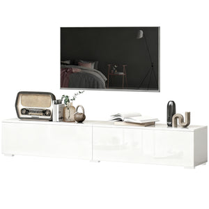 Floating TV Stand for TVs up to 75 Inch, 70.9" TV Cabinet, Entertainment Center with 2 Flip Doors – view 8