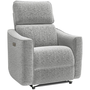 Power Recliner Chair, Chenille Upholstered Recliner Chair with USB Ports, Footrest, Dark Grey – view 8