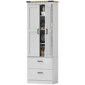 67" Tall Kitchen Pantry Storage Cabinet, Kitchen Pantry Cabinet with Doors, Drawers and Adjustable Shelves – view 15