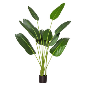 5FT Artificial Banana Tree Faux Decorative Plant in Nursery Pot for Indoor Outdoor Décor