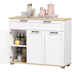 Sideboard Buffet Cabinet, Modern 40" Coffee Bar Cabinet with Wide Drawer, 3 Doors and 2 Adjustable Shelves – view 8