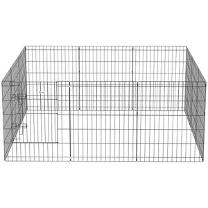  30inch Foldable Metal Exercise Pet Playpen Yard Dog Puppy Kennel Cage 12 Panel